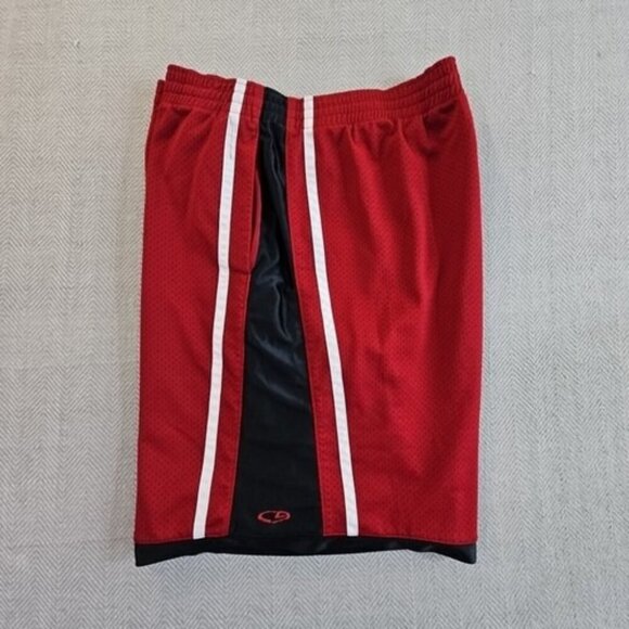 Vintage Champion C9 Basketball Shorts XL Maroon Red Dazzle Mesh Rare EUC VTG - Picture 3 of 14